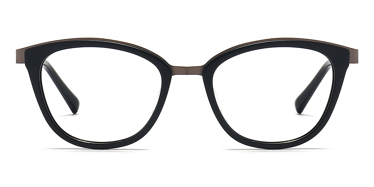 Black - Oval Glasses - Fenia