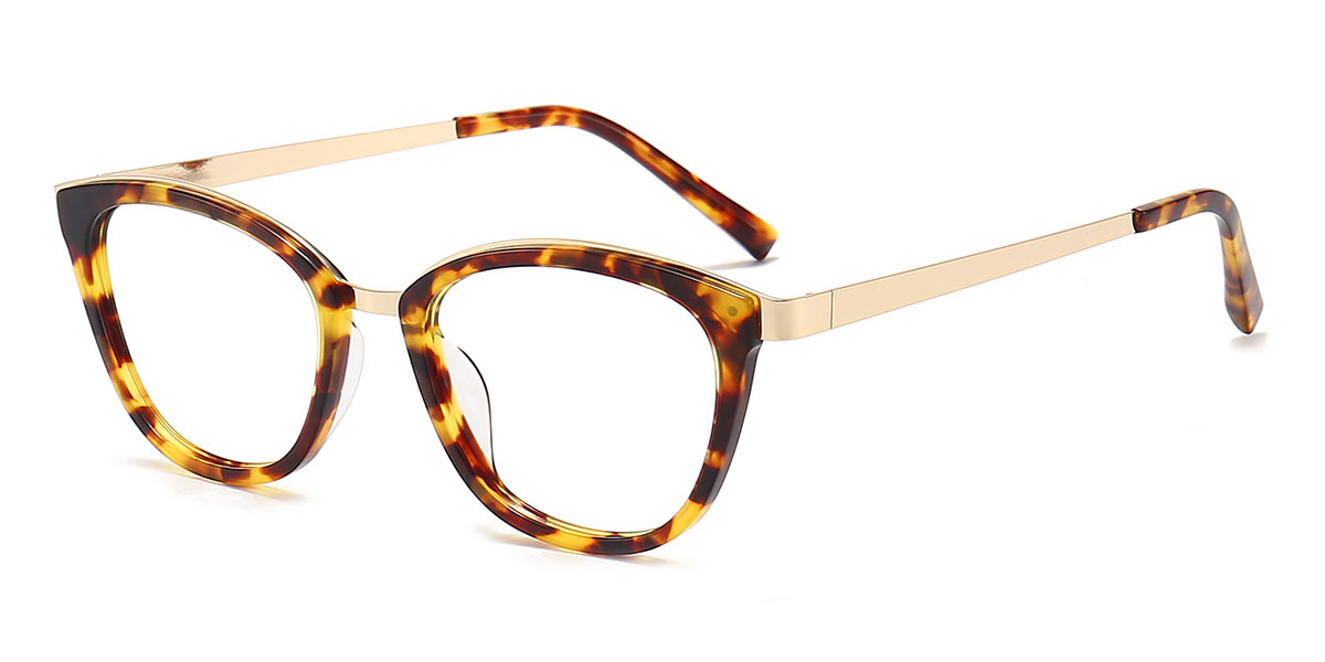 Yellow Tortoiseshell - Oval Glasses - Fenia