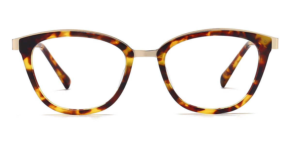 Yellow Tortoiseshell - Oval Glasses - Fenia