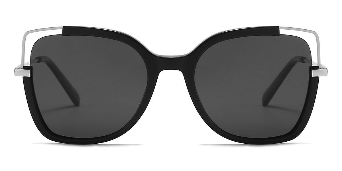 Black Grey Nicy - Square Sunglasses