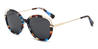 Glazed Grey Zora - Oval Sunglasses