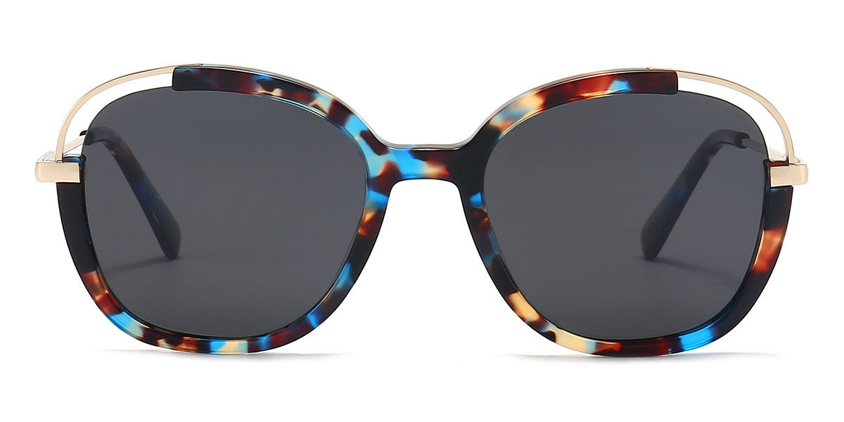 Glazed Grey Zora - Oval Sunglasses