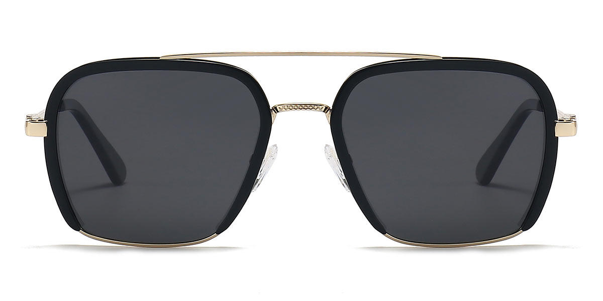 Black Grey Huy - Aviator Sunglasses