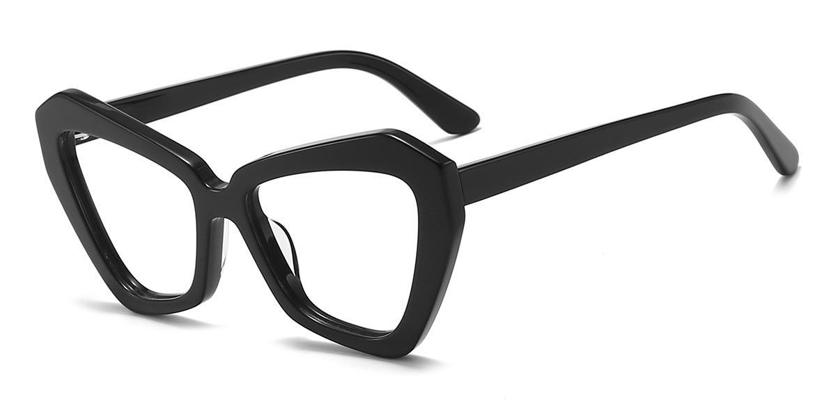 Black - Cat eye Glasses - Ferol