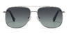 Silver Gradual Grey Tuku - Aviator Sunglasses
