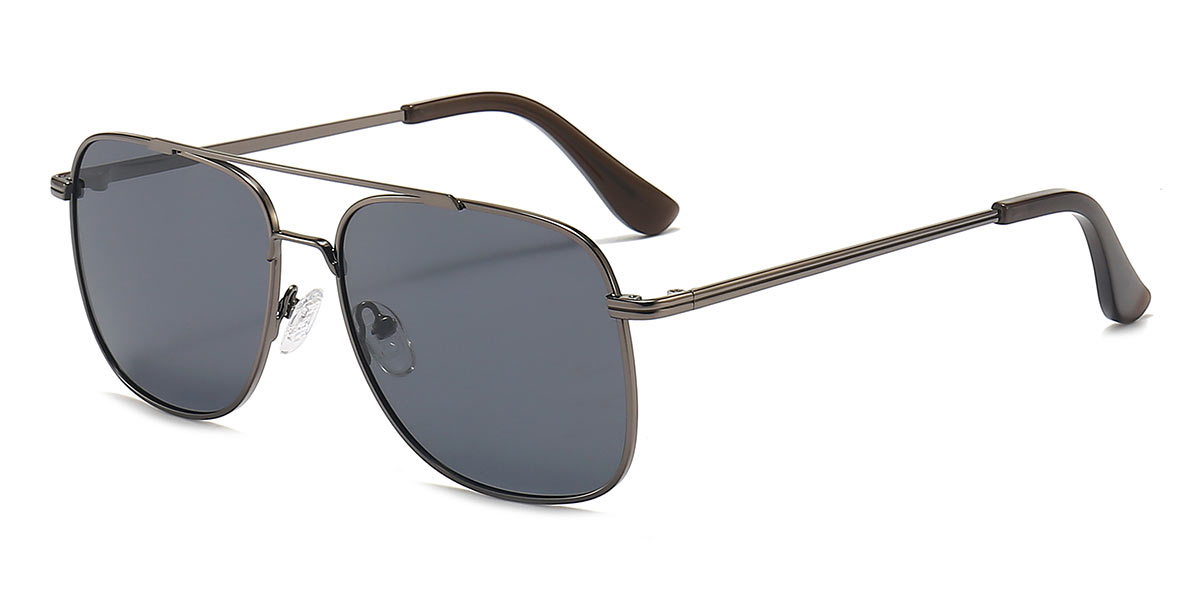 Gun Silver Grey - Aviator Sunglasses - Tuku