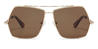 Gold Brown Tenell - Aviator Sunglasses