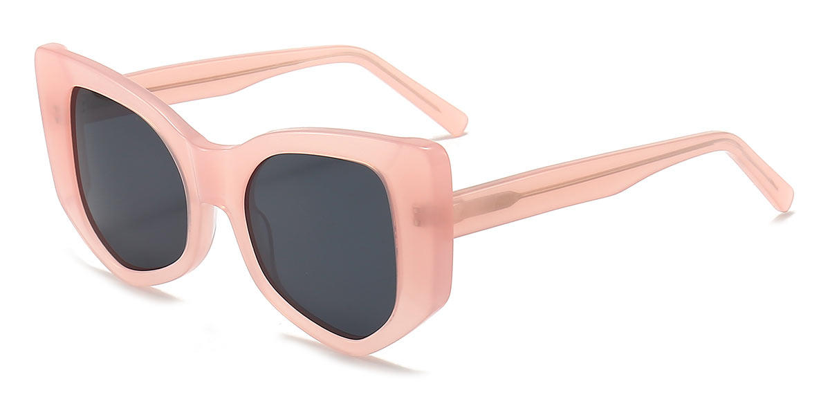 Pink Grey Naora - Oval Sunglasses