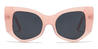 Pink Grey Naora - Oval Sunglasses