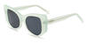 Baby Green Grey Naora - Oval Sunglasses