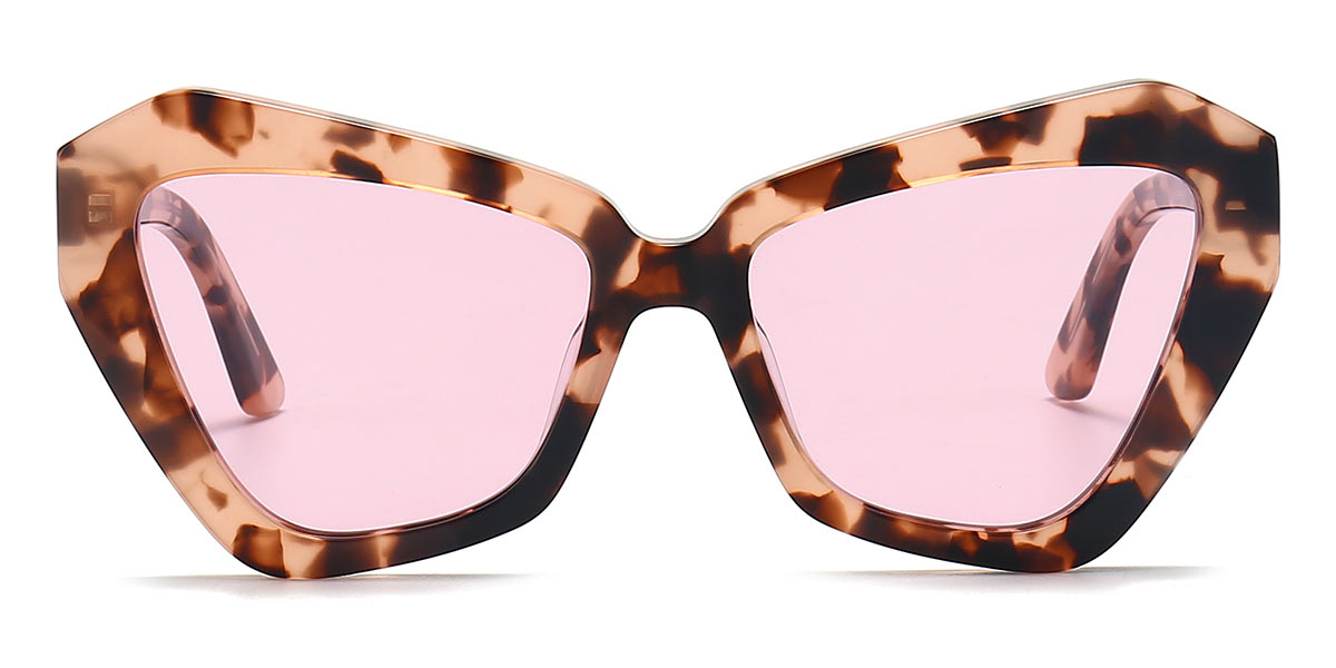 Tortoiseshell Pink - Cat eye Sunglasses - Tenli