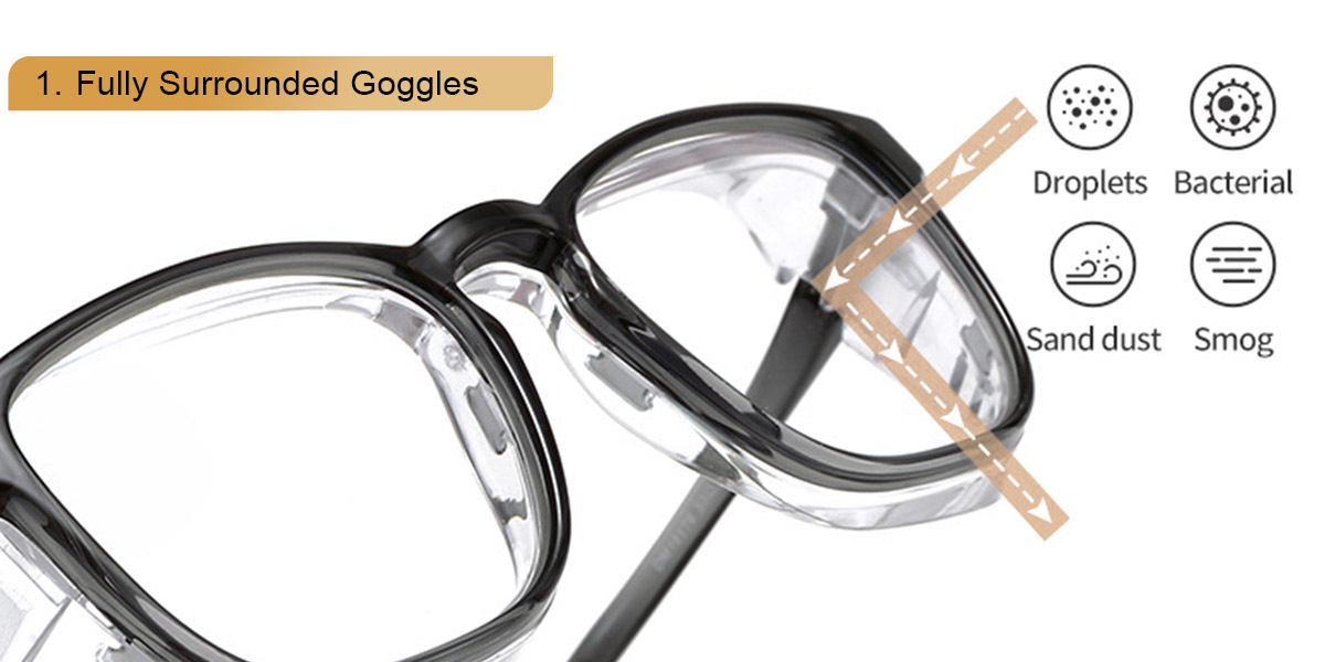 Black - Square Glasses - Osmer