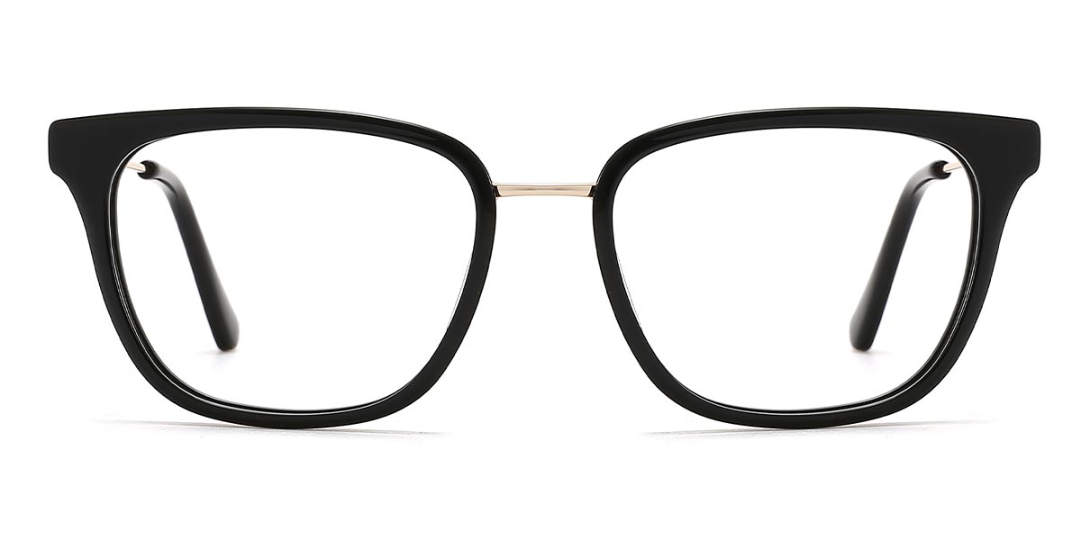 Black - Square Glasses - Nicka