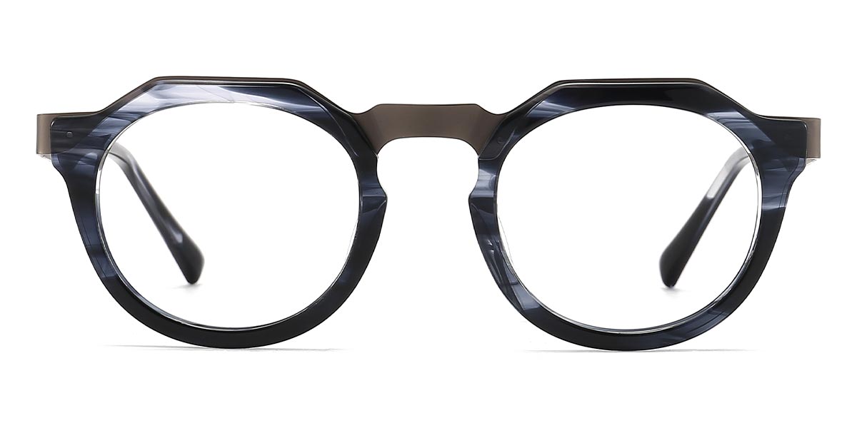 Dark Blue - Oval Glasses - Guss