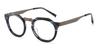 Gray Stripes Guss - Oval Glasses