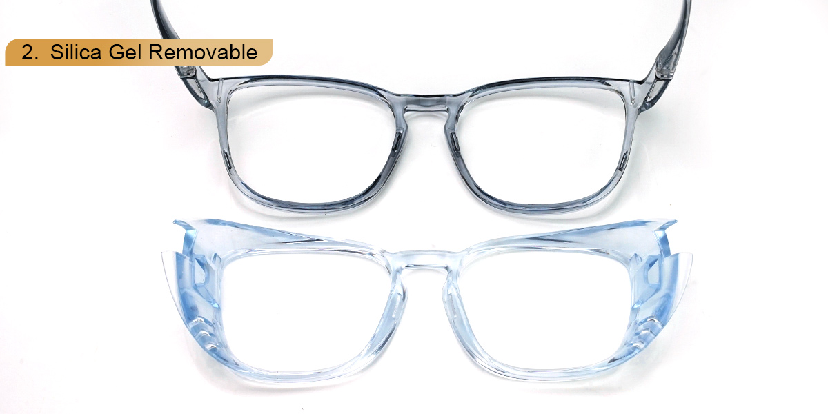 Blue - Square Glasses - Osmer