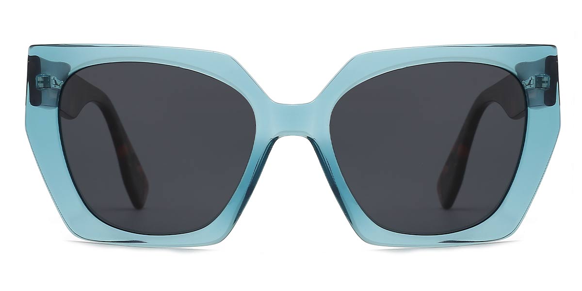Blue Grey - Square Sunglasses - Tency
