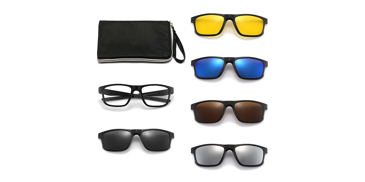 Colour Colbie - Square Clip-On Sunglasses