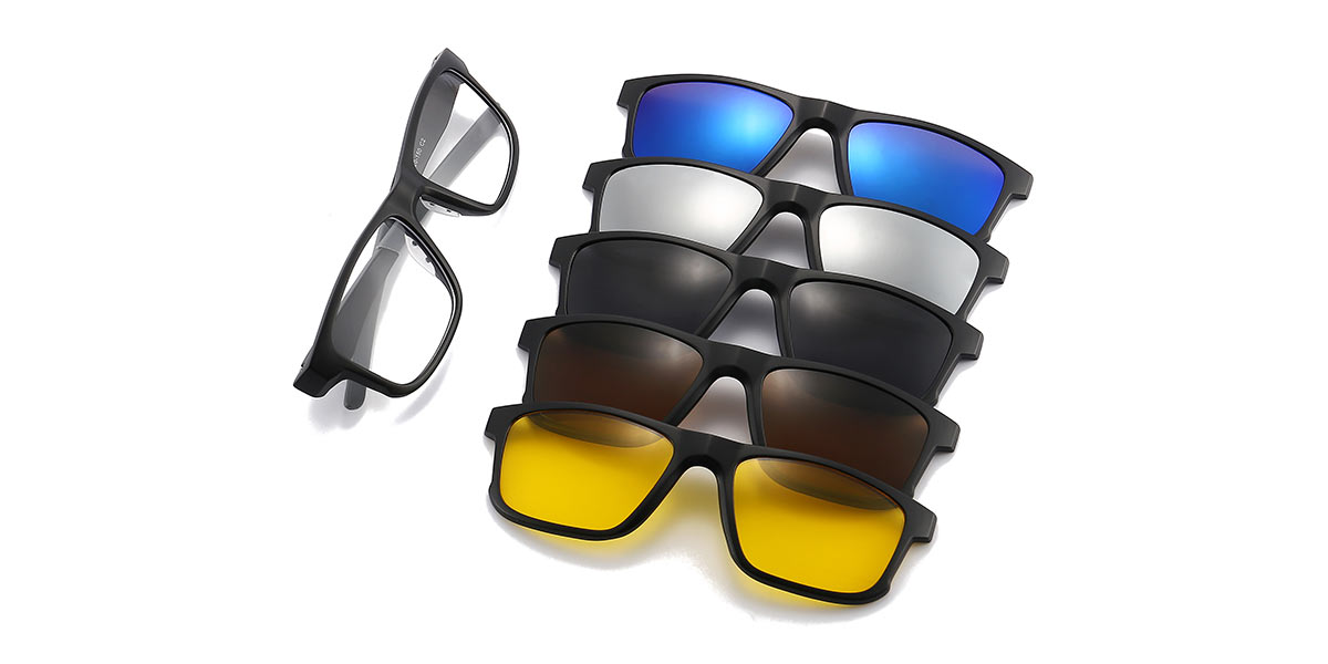 Colour - Square Clip-On Sunglasses - Colbie