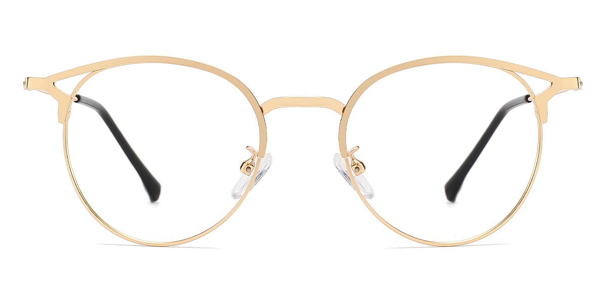Gold - Oval Glasses - Jed