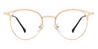 Gold Jed - Oval Glasses