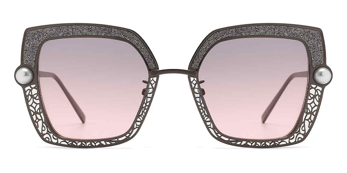 Gun Grey Pink - Square Sunglasses - Lake