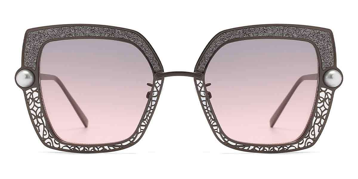 Gun Grey Pink Lake - Square Sunglasses