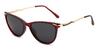 Red Grey Tyler - Oval Sunglasses