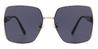 Brown Grey Kutty - Square Sunglasses