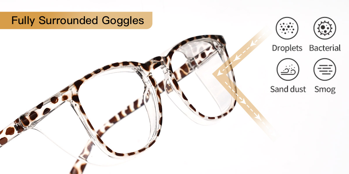 Dark Brown Spots Hanita - Safety Glasses