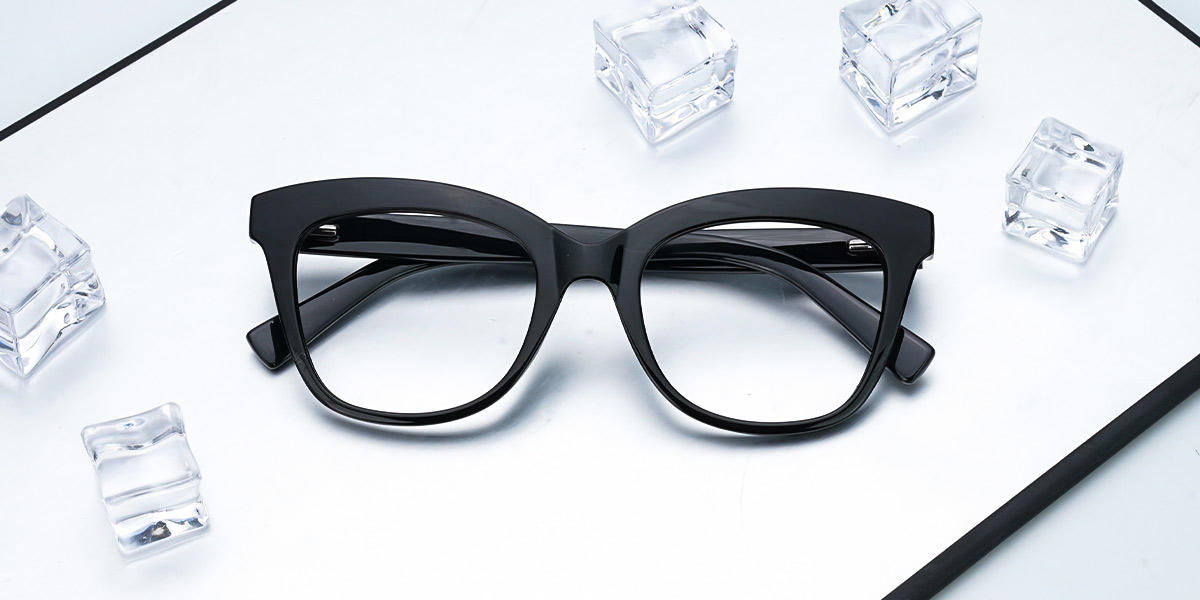 Black Alwin - Square Glasses