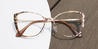 Gold Tortoiseshell Aiyana - Square Glasses