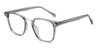 Silver Grey Dija - Square Glasses