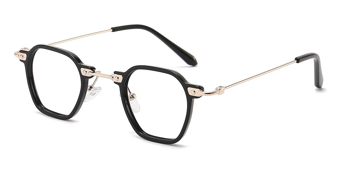 Black Gold Elier - Square Glasses