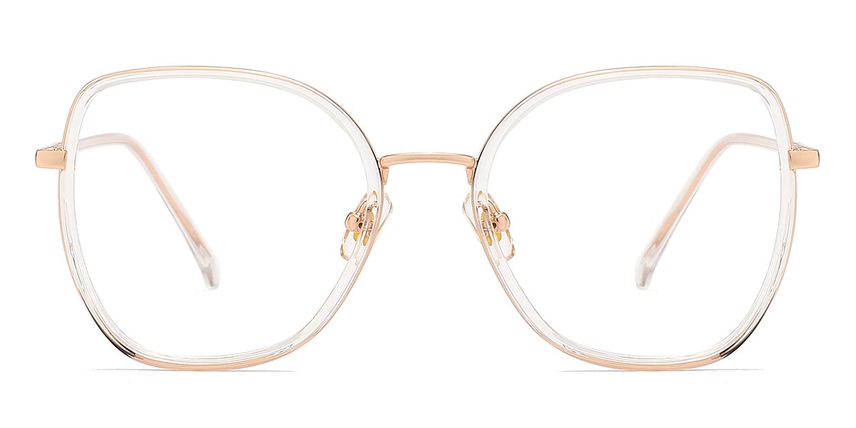 Clear - Oval Glasses - Ettie