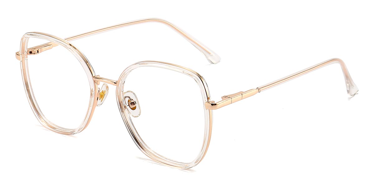 Clear - Oval Glasses - Ettie