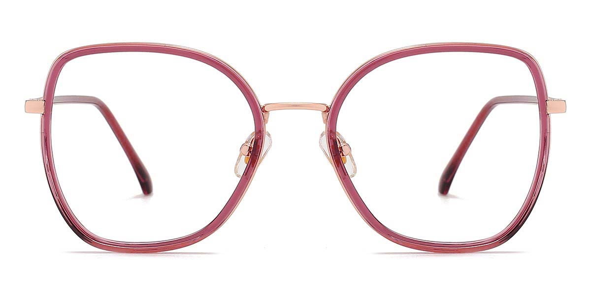 Purple - Oval Glasses - Ettie