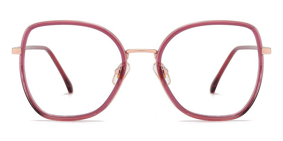 Cassis Purple Ettie - Oval Glasses