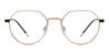 Gold Vava - Oval Glasses