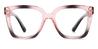 Pink Black Daila - Square Glasses