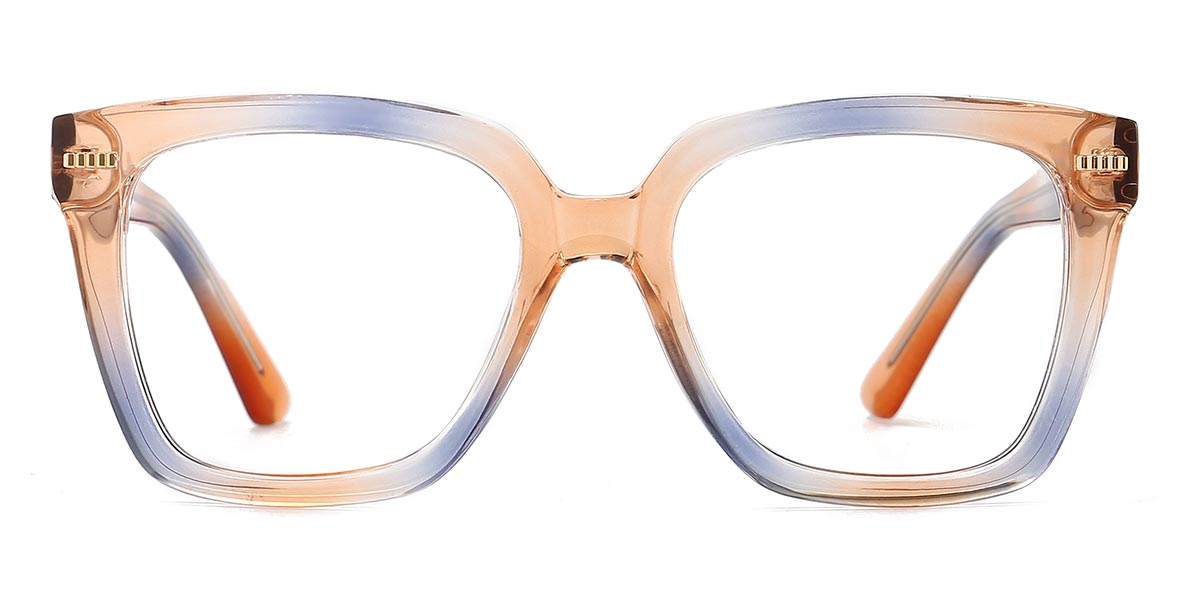 Orange Blue - Square Glasses - Daila