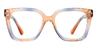 Orange Blue Daila - Square Glasses