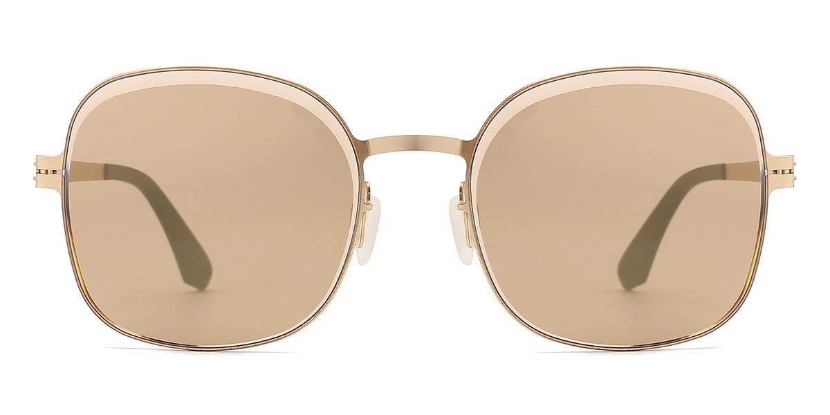 Gold Tawny Syed - Oval Sunglasses