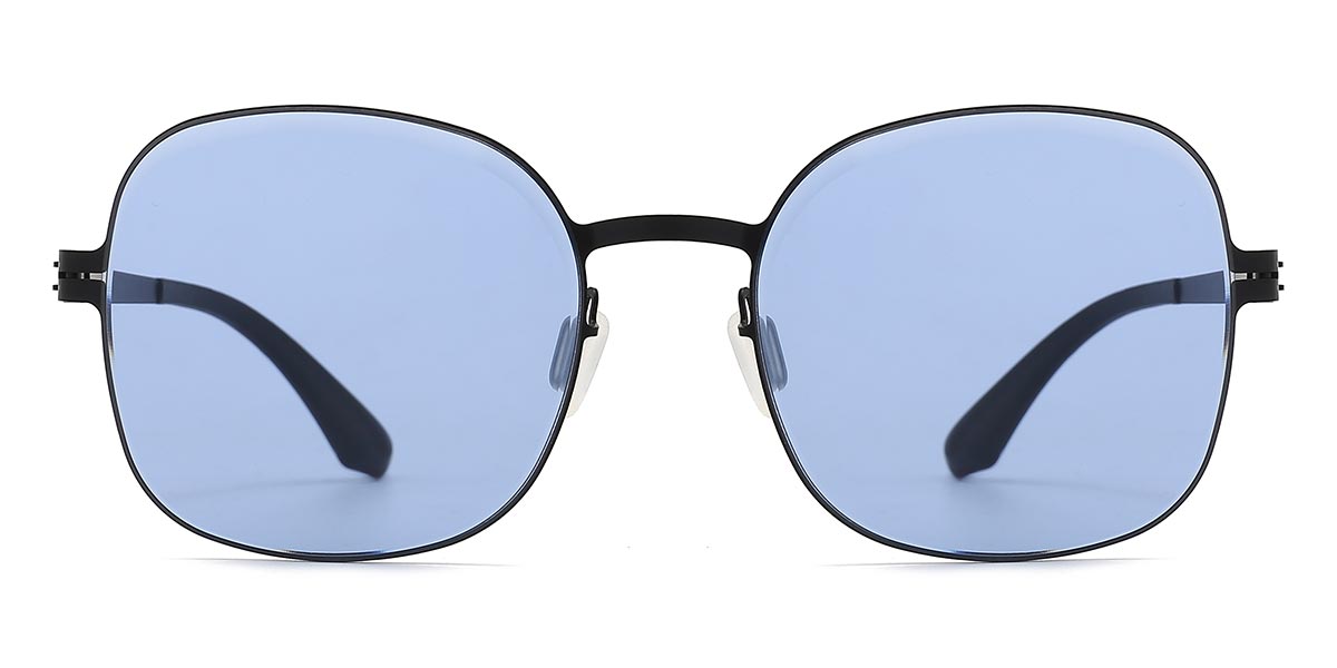 Black Blue Syed - Oval Sunglasses