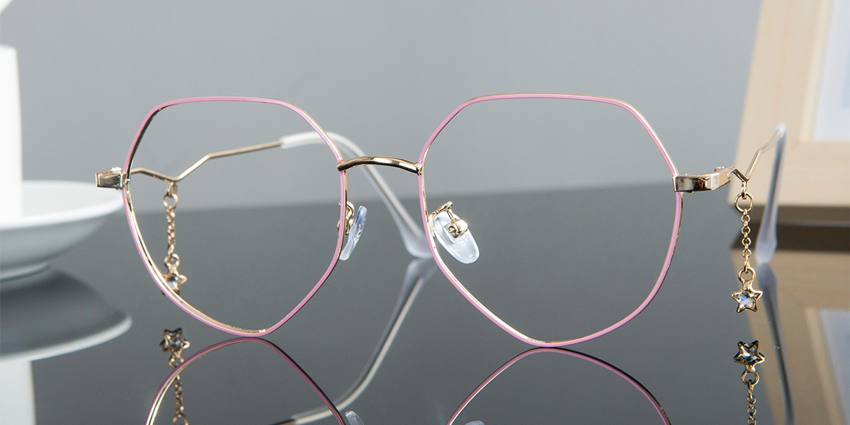 Pink Gold - Round Glasses - Jasmine