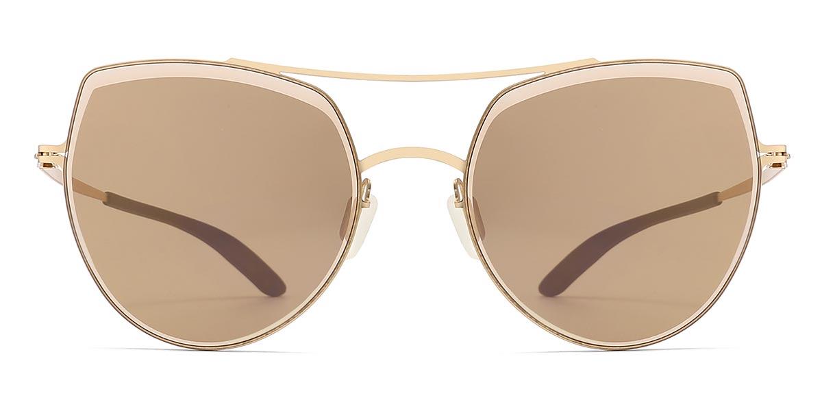 Gold Tawny Adira - Aviator Sunglasses