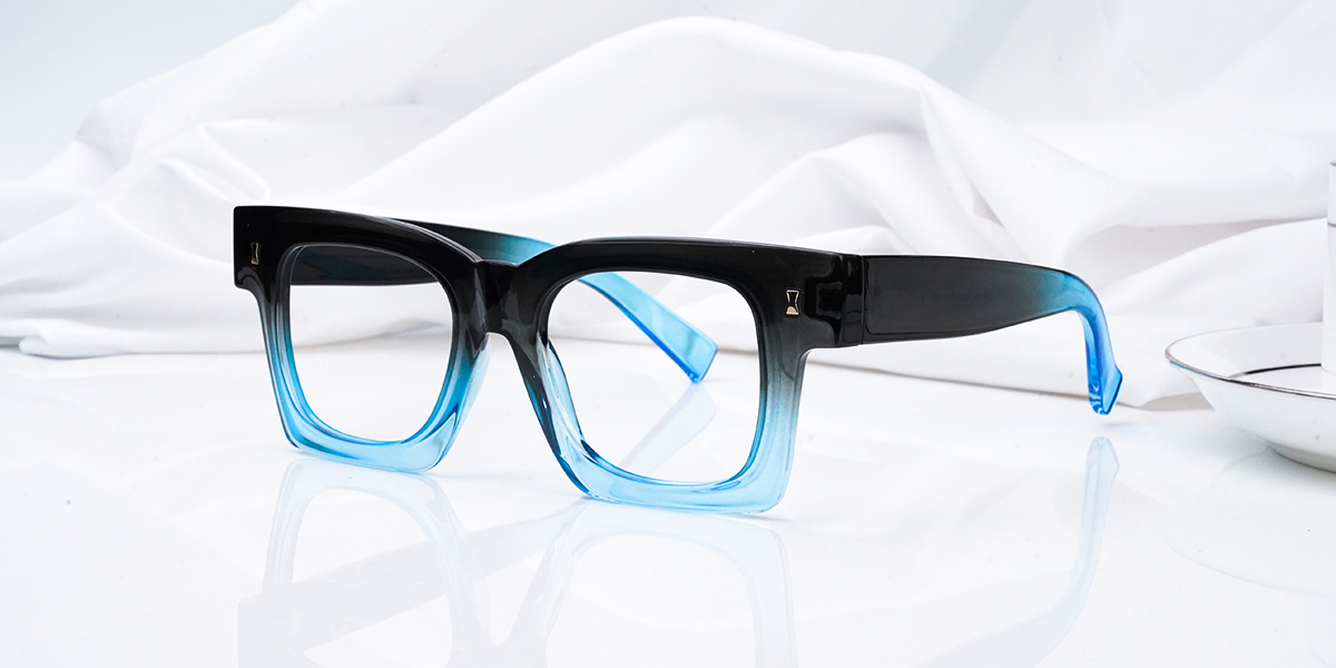 Blue - Square Glasses - Amidala