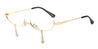 Gold Oaklee - Oval Glasses