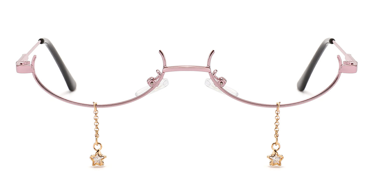 Pink - Oval Glasses - Oaklee