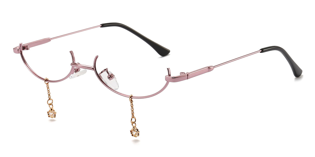 Pink - Oval Glasses - Oaklee